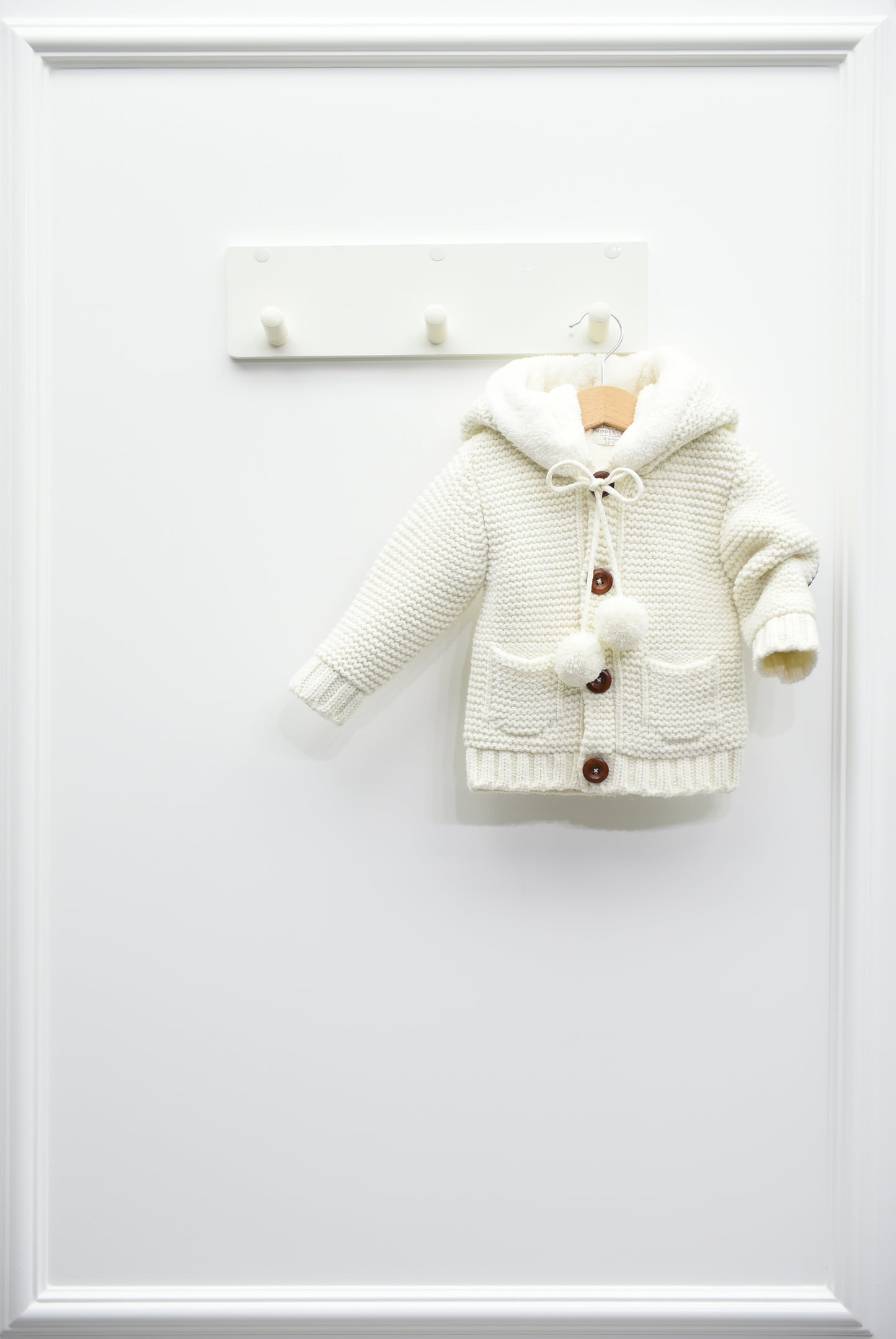 Jacke Aus Strick Für Baby-Creme