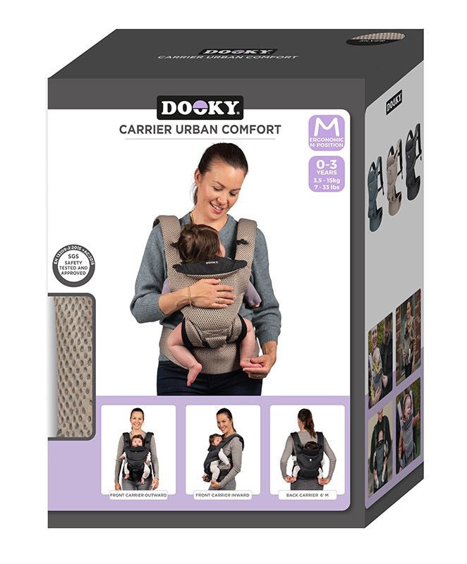 Dooky Carrier - Babytrage Urban Comfort / Desert Beige