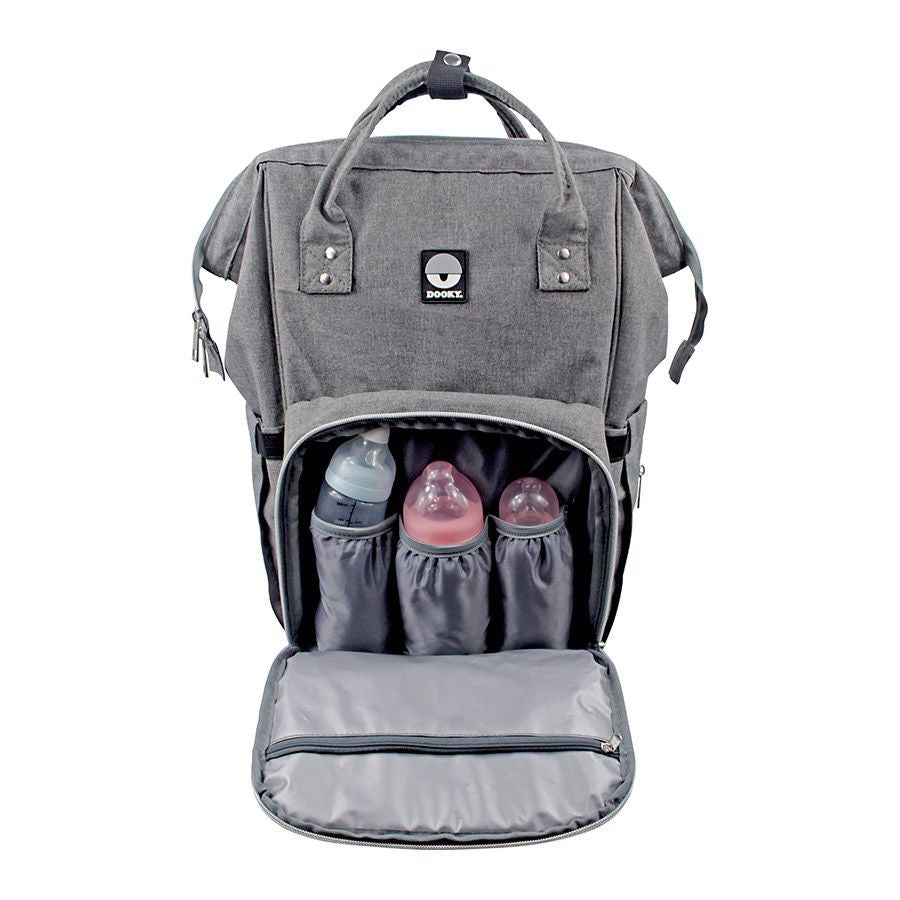 Moms Wickelrucksack / Groß / Grau meliert / 15 Ltr.