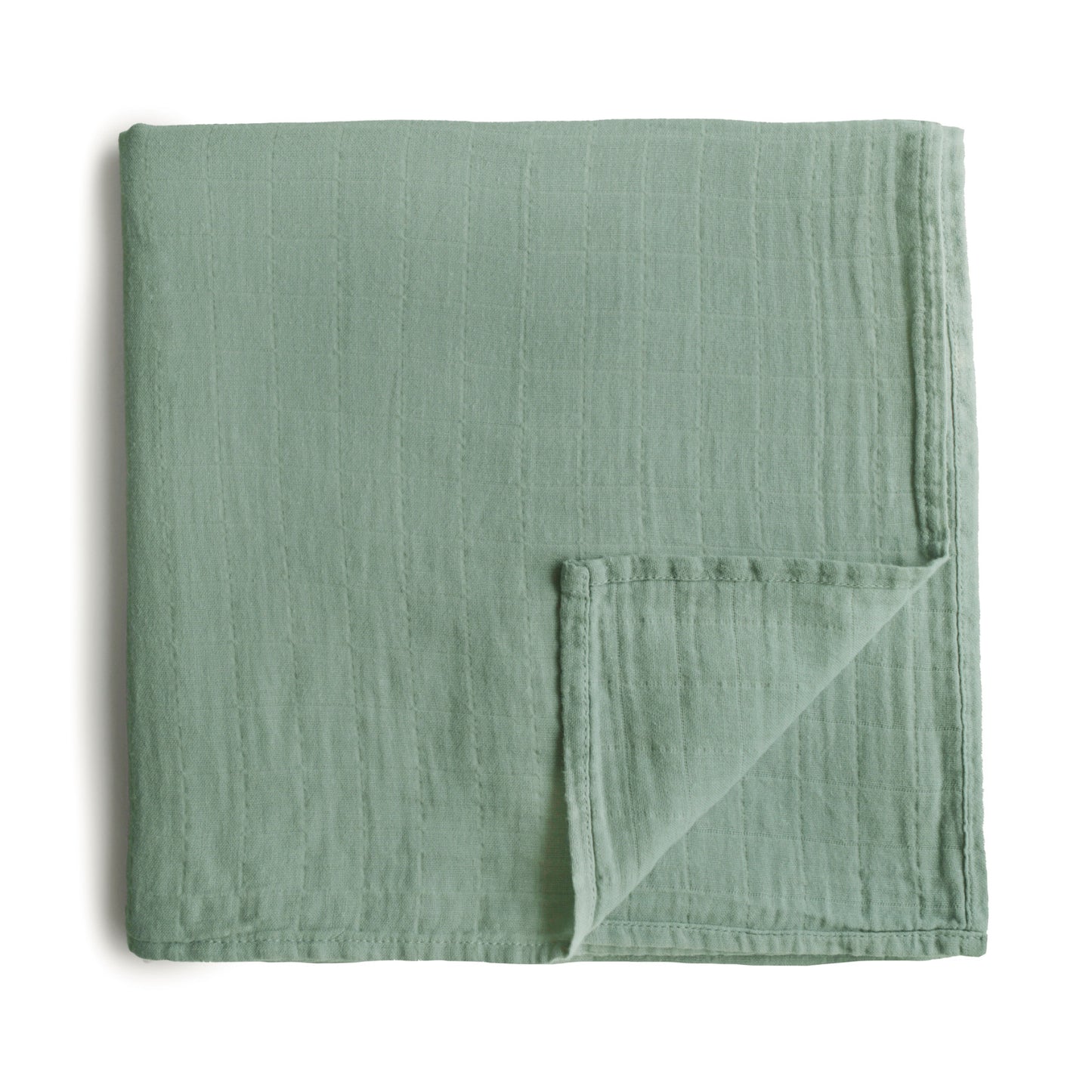 Muslin Baby Blanket Large 120-120 cm Green