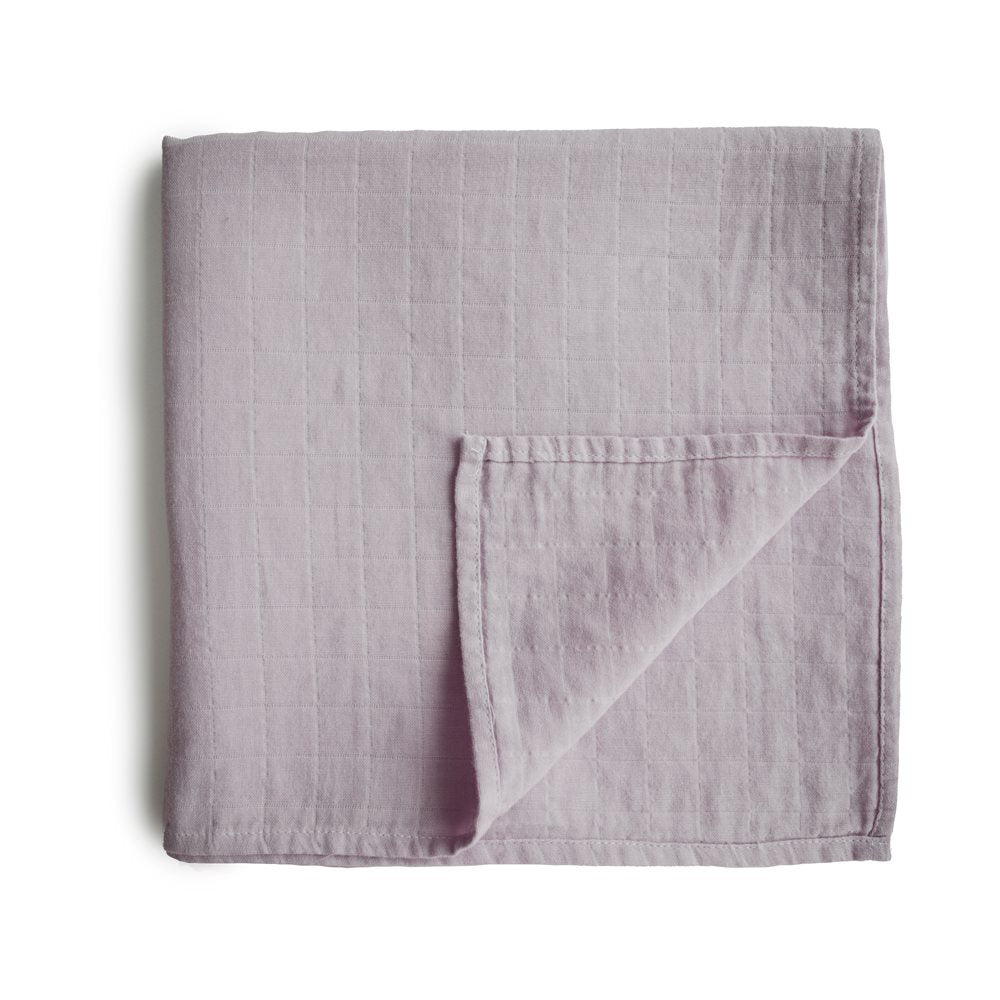 Musselin-Babydecke-Groß 120-120 cm  Soft Mauve