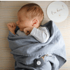 Muslin Baby Blanket Large 120-120 cm Belgian Grey