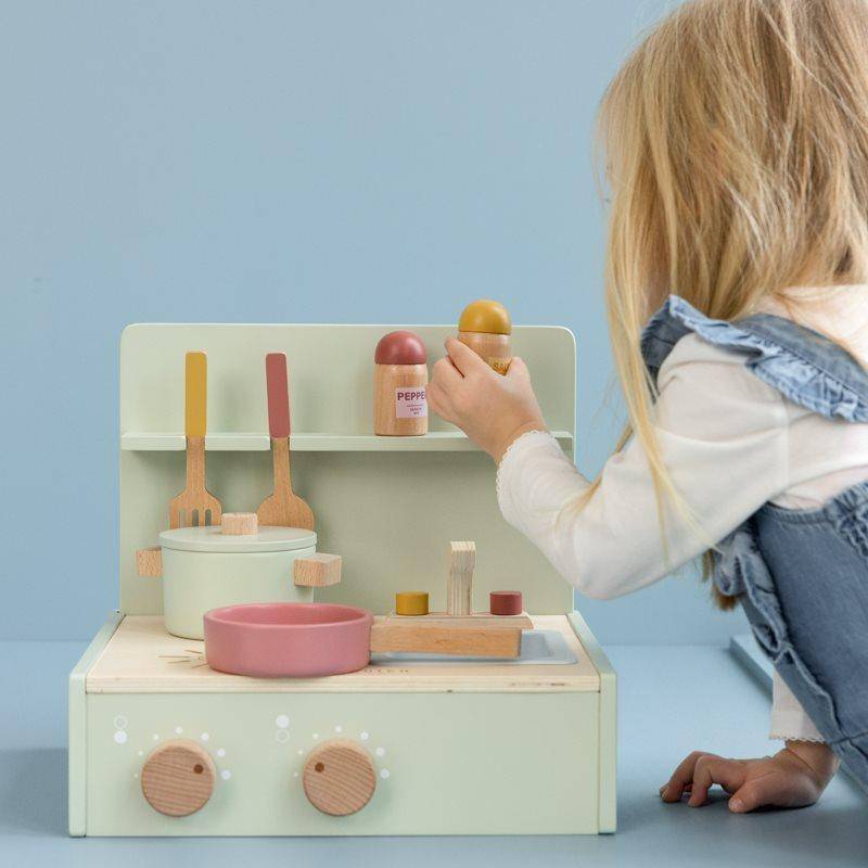 Spielküche Holz mini mint | Little Dutch