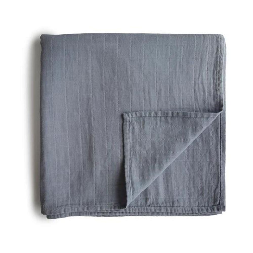 Muslin Baby Blanket Large 120-120 cm Belgian Grey